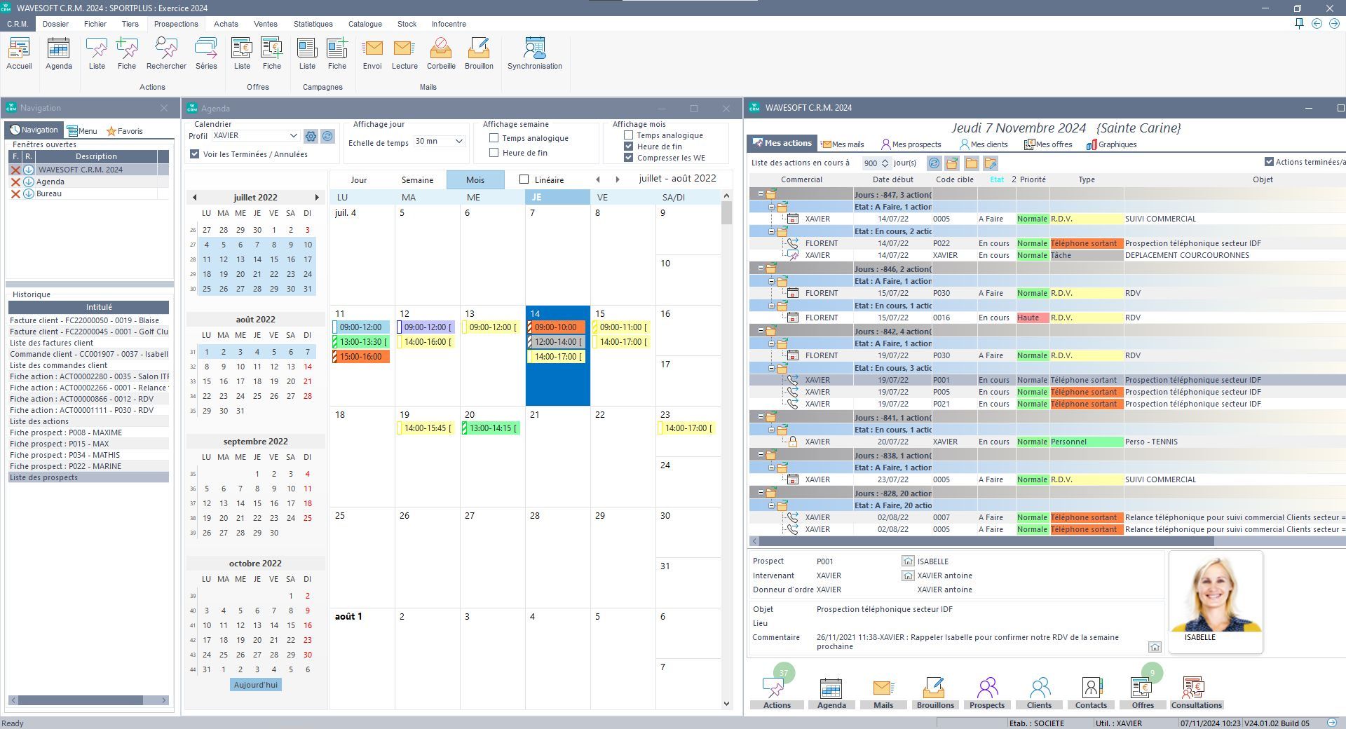 Wavesoft CRM, Logiciel CRM, gestion de la relation client