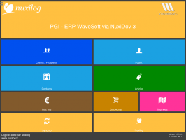 Nuxilog, ERP et PGI Wavesoft sur tablette