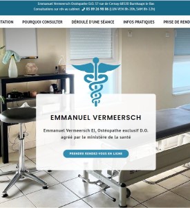 Site web osteopathe Haut-Rhin (68) - Emmanuel Vermeersch