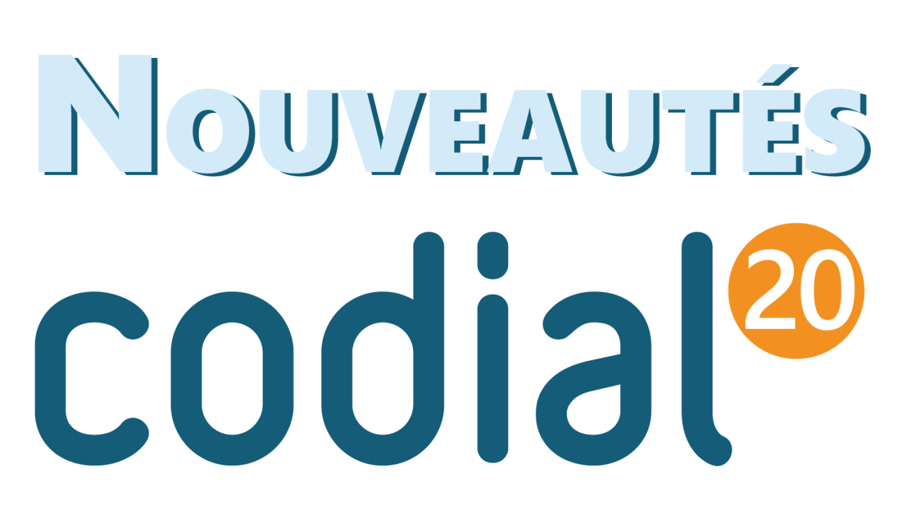 Codial V20 - Nouveautés