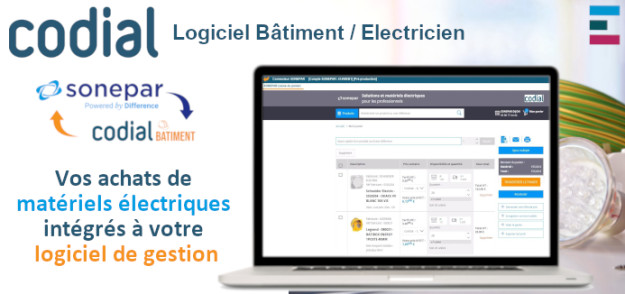 SONEPAR / CODIAL – Gestion des achats de matériel électrique bâtiment SONEPAR / CODIAL - Gestion des achats de matériel électrique bâtiment