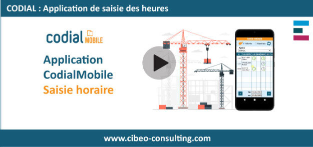 Application Mobile Saisie Horaire et Frais : CODIAL Mobile Application Mobile Saisie Horaire et Frais : CODIAL Mobile