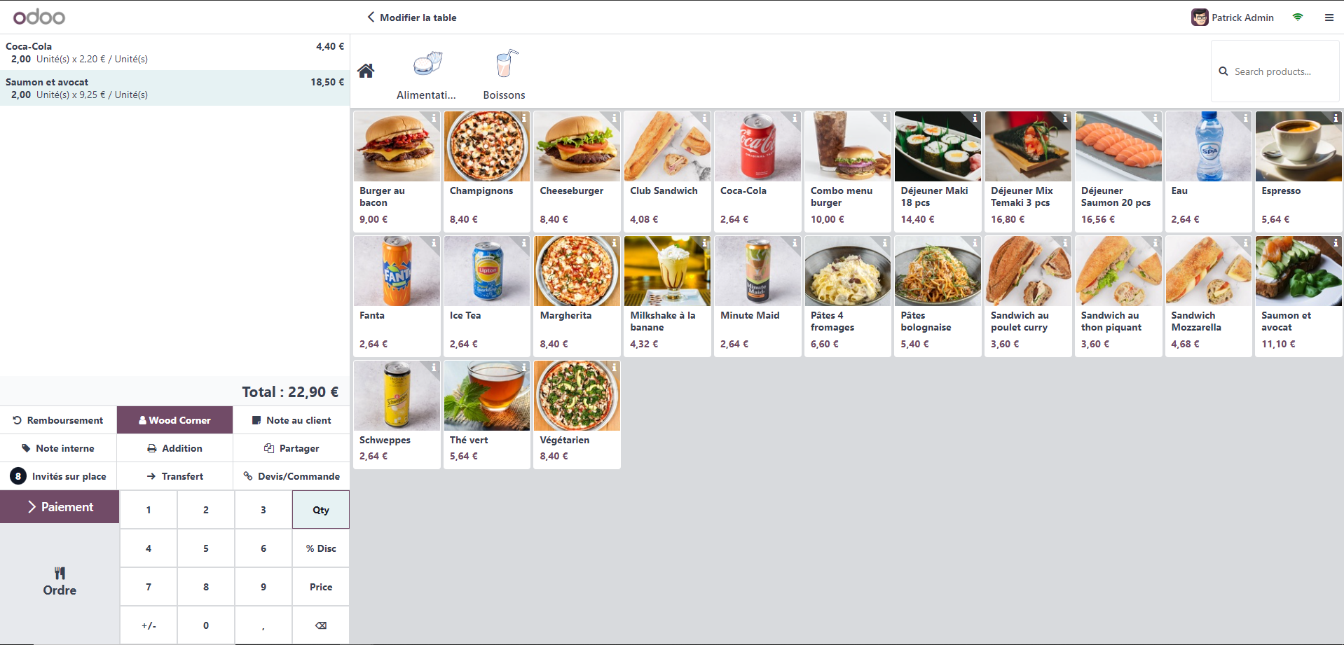 Logiciel de caisse restaurant certifié NF525 - Odoo Point de vente Logiciel de caisse restaurant certifié NF525 - Odoo Point de vente
